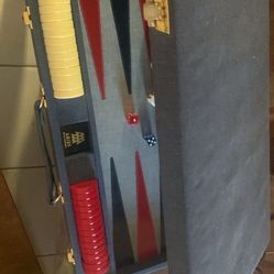 WE Games Black Faux Suede Backgammon Set Complete Cups Chips Dice