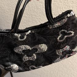 Girl Fancy Black Small Bag. 