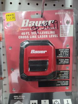 40 ft. Self Leveling Cross Line Laser Level