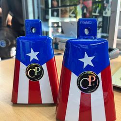 Percussion Puerto Rico Flag Cowbells $65 Each