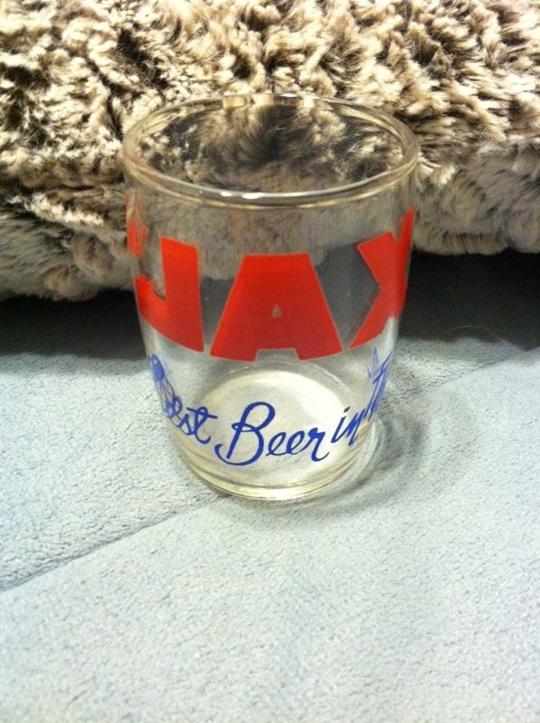 Vintage small JAX beer glass