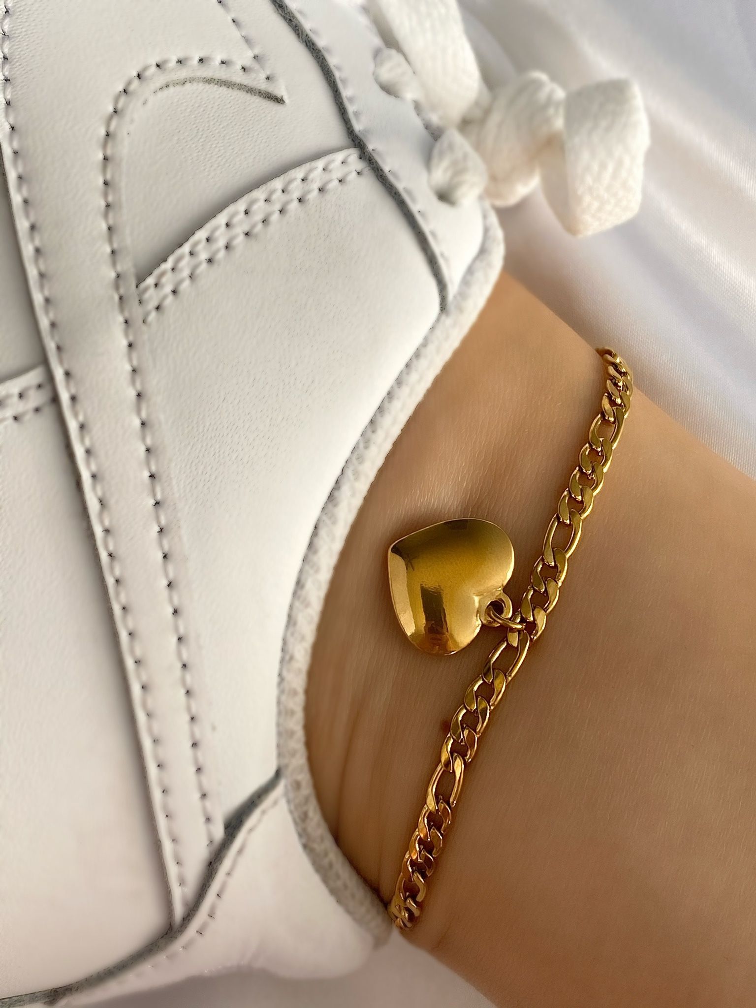 Gold Heart Anklet