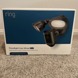 NEW Ring Floodlight Cam Wired Pro Bird Eye View 3D Detection Graphite Steel