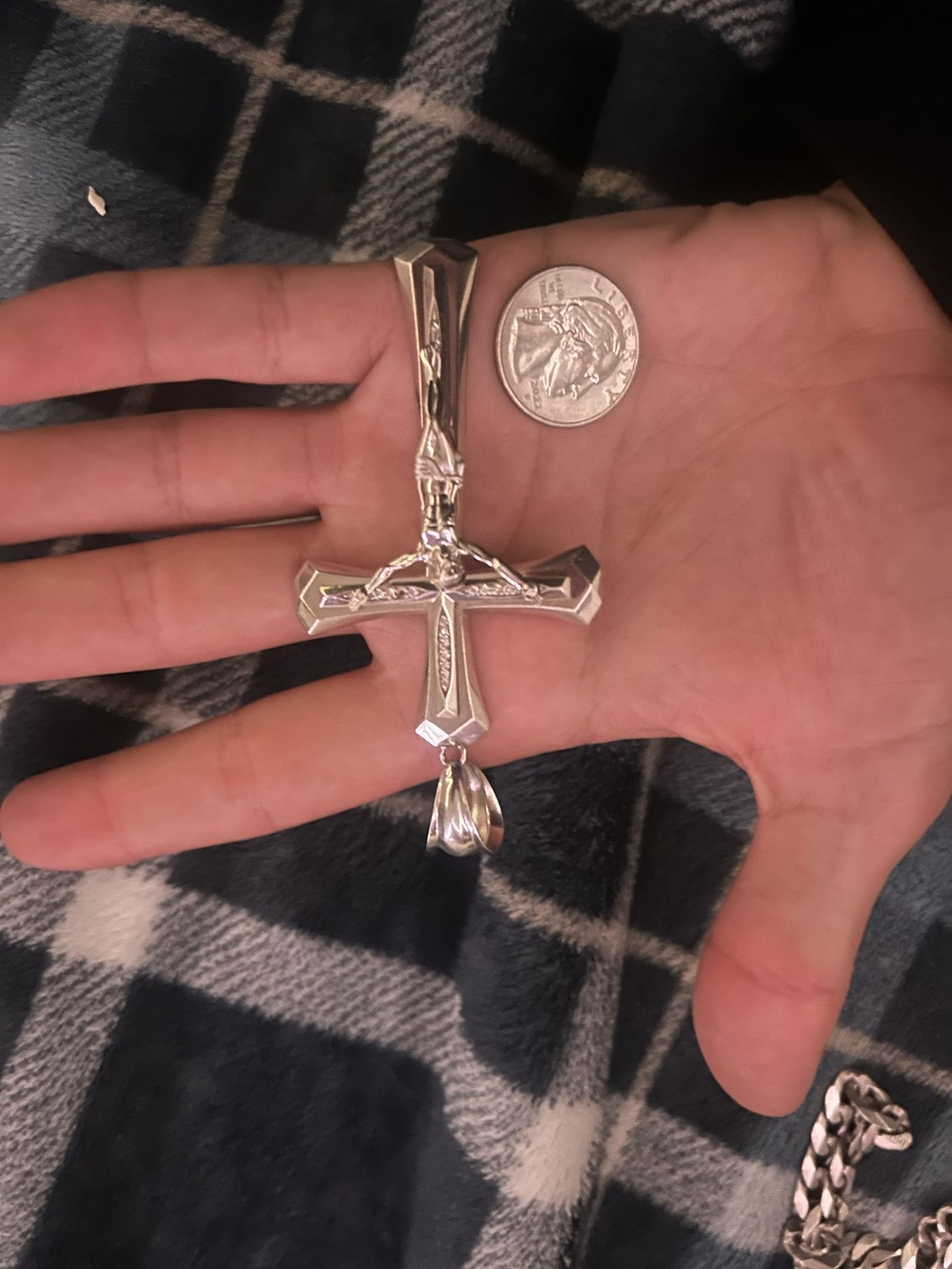 Silver Pendant With CZ