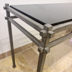 Metal And Glass Console Table From Z Gallerie
