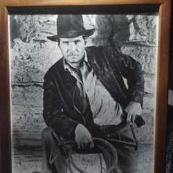 Framed Indiana Jones Picture.