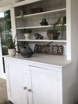 Vintage Farmhouse Cupboard Cabinet