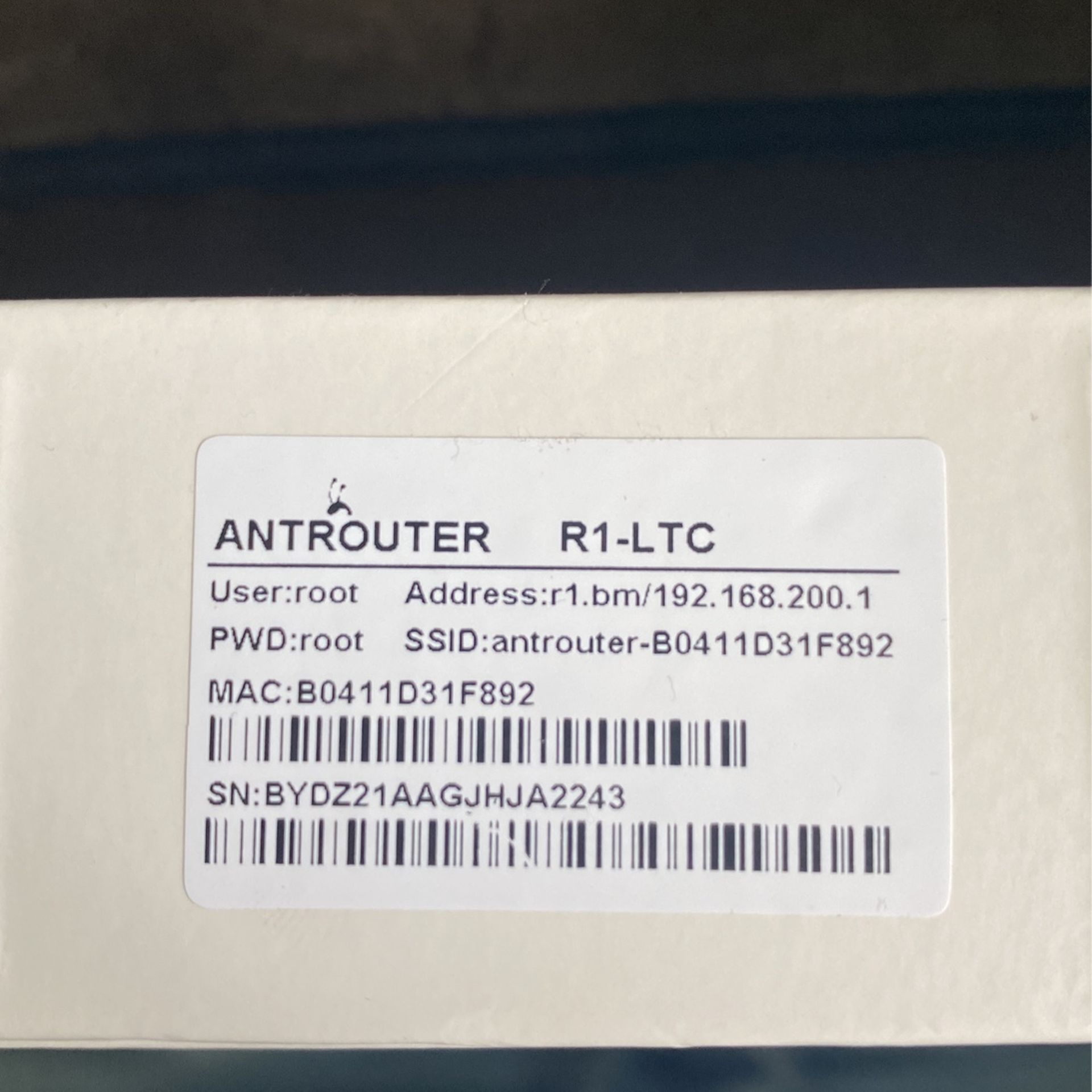 Antrouter Crypto Lottery Miner R1 LTC