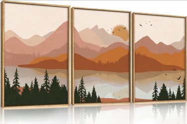 Boho Mountain Wall Art