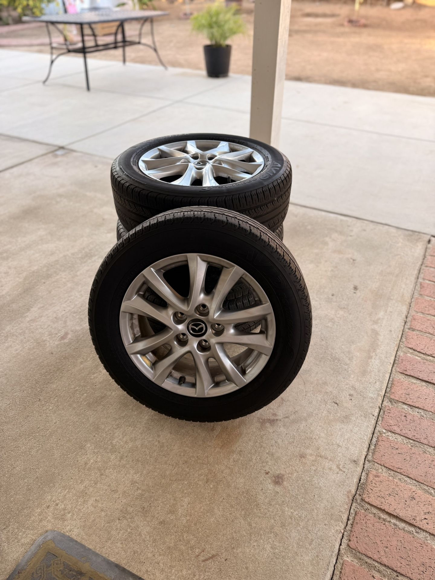 Mazda wheels with new tires