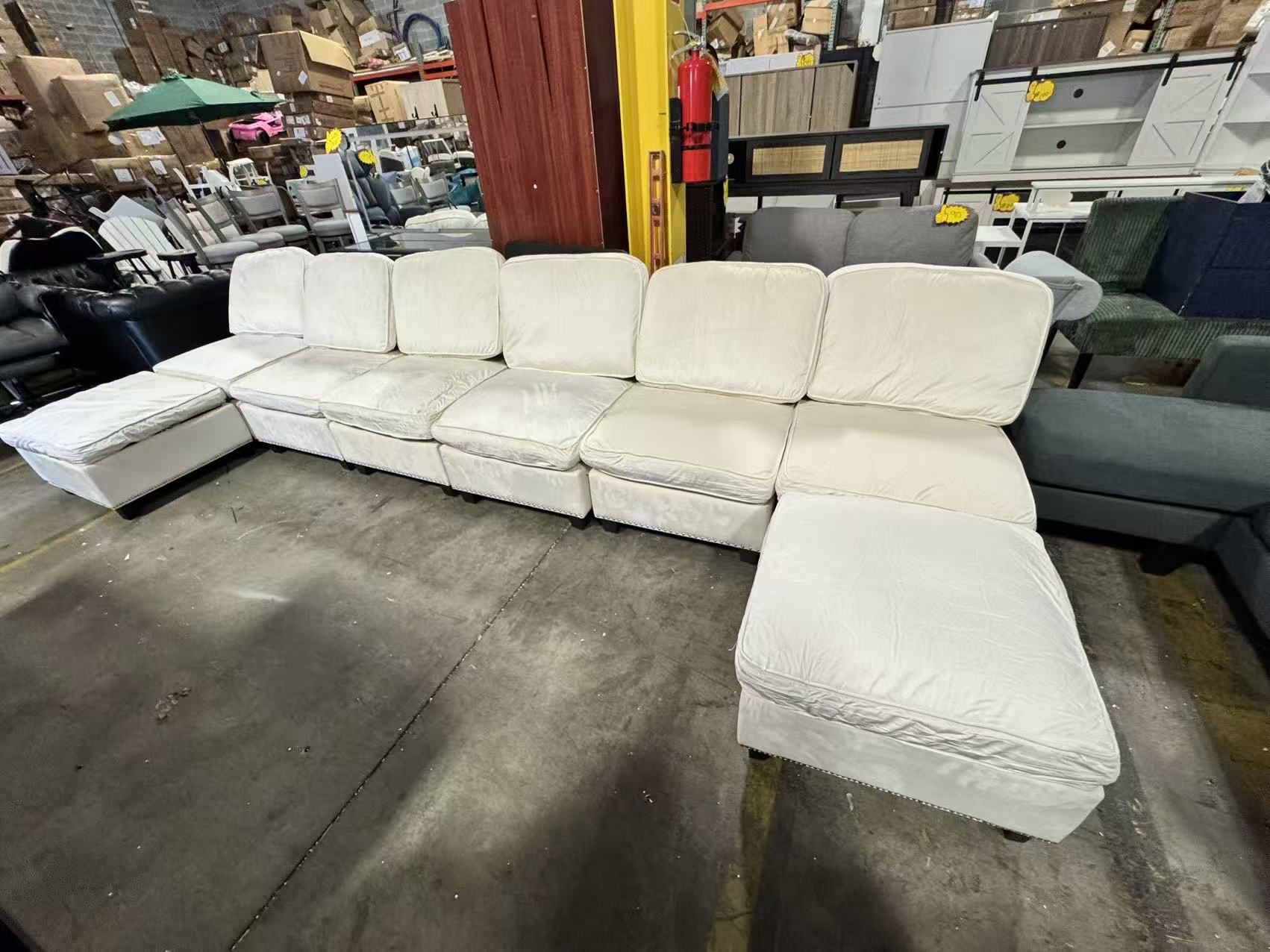 13FT Modular Sectional Sofa with Storage,