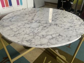 Faux Marble Top Coffee Table