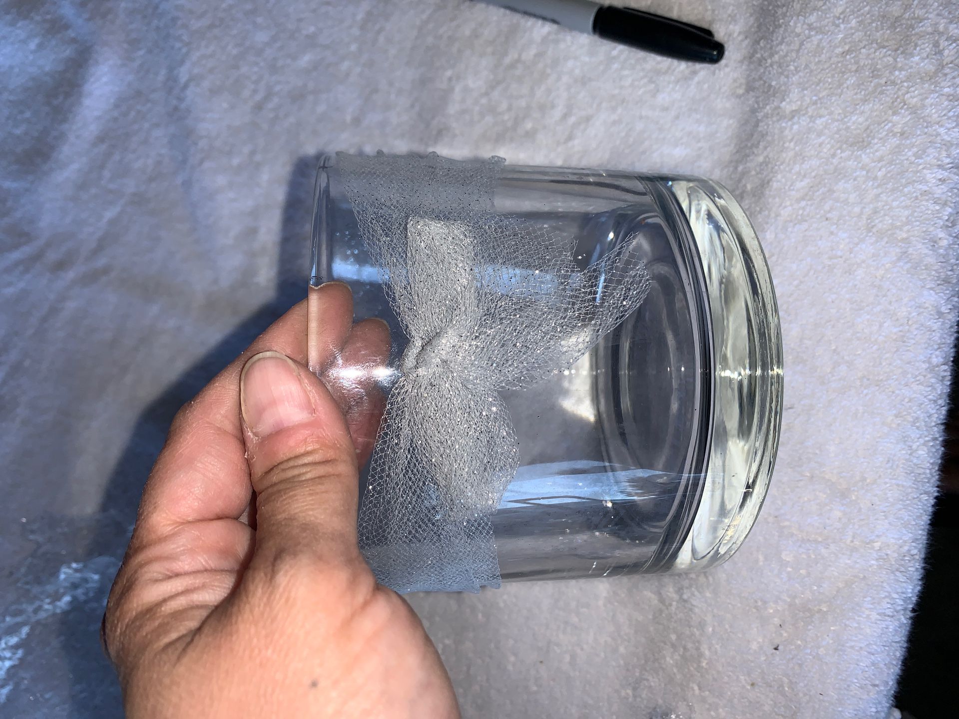 THICK GLASS VASE 5x5