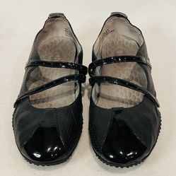 Privo By Clarks Womens 9M  Slip On Shoes Black With Patent Tips & Removable Sole