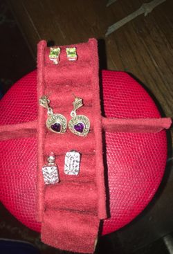 🌹925 silver old earrings 💎