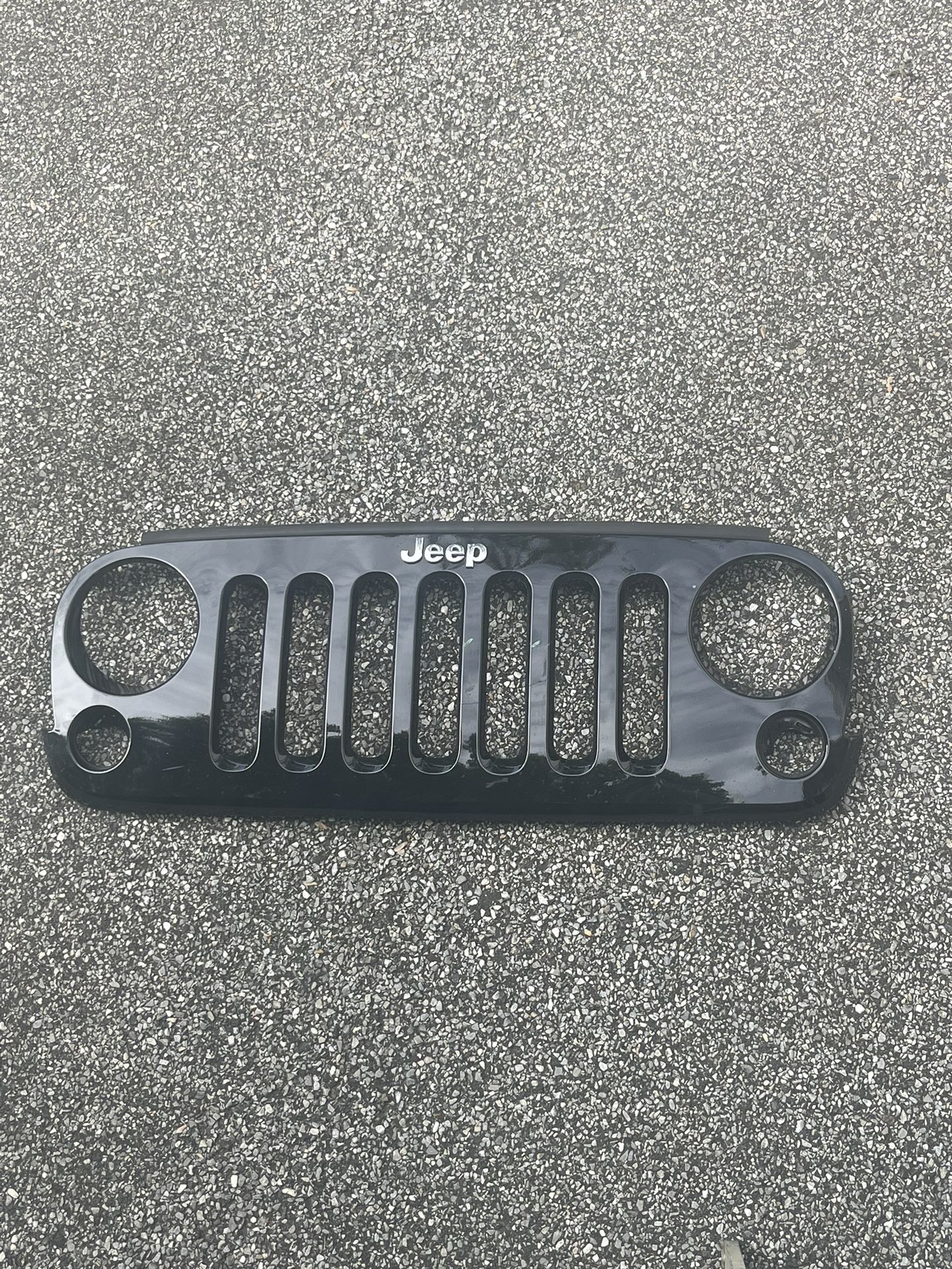 Jeep Grille 2007-2018 JK Grill - Black Plastic OEM
