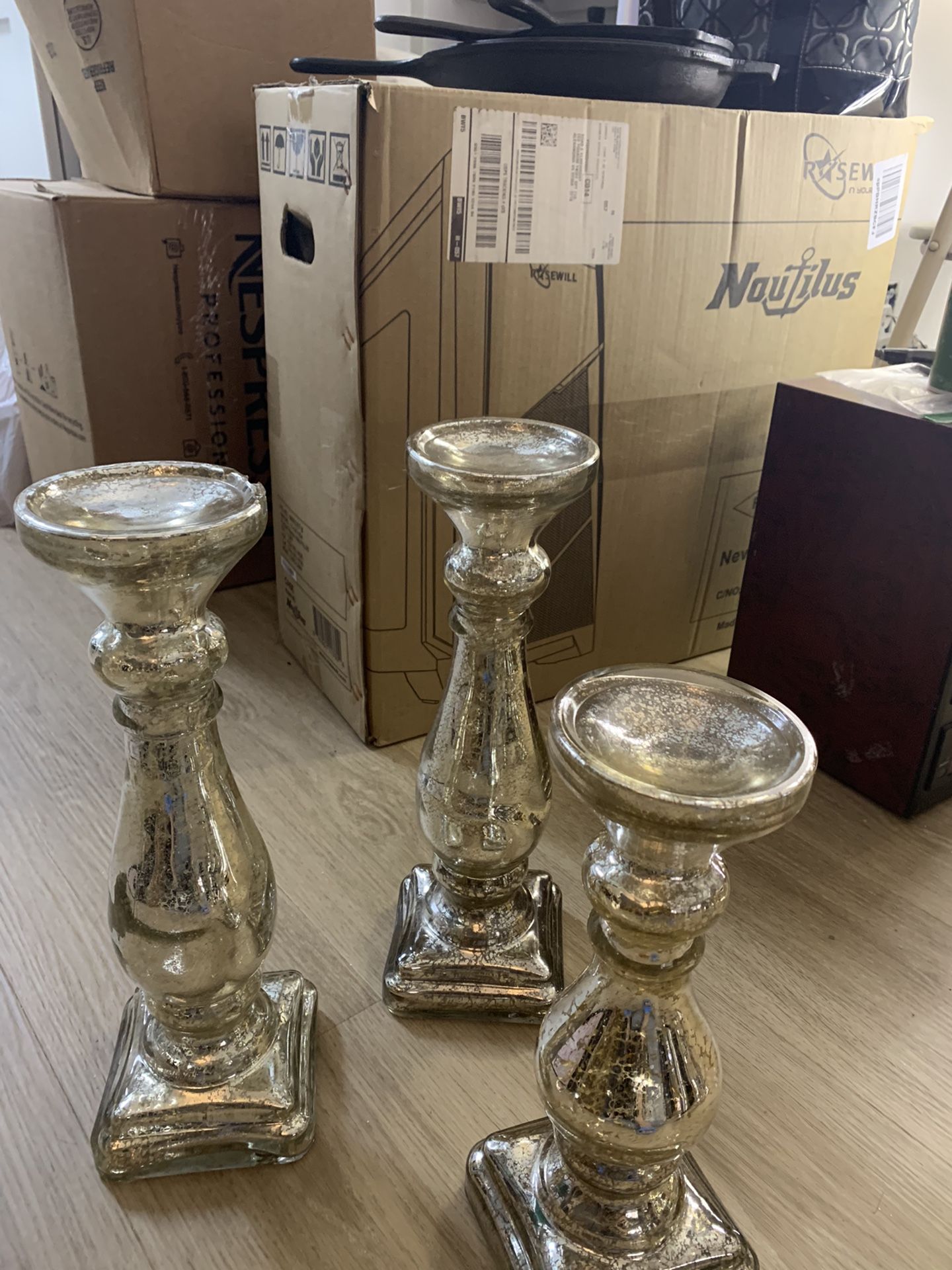 Candles Holder Set Of 3 (set 1)