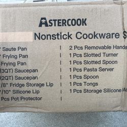 Brand New, Unused Astercook Non-Stick Cookware Set