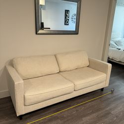 White loveseat sofa couch - MUST GO!