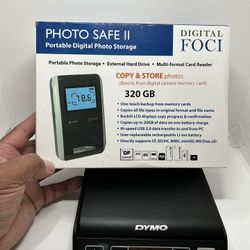 Digital Foci Photo Safe II, 320GB Portable Picture Storage Hard Drive with Card Reader, USB Interface - Midnight Blue