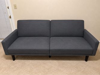 Gray futon - like new