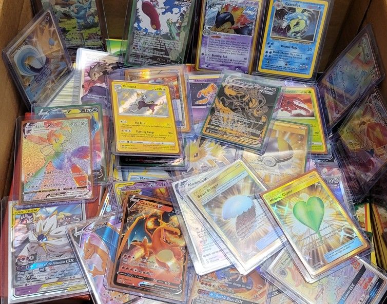 Pokemon Cards - Random Lots Of 100 Cards - Alt Arts, Secret Rares, Holos, Vintage, & More!