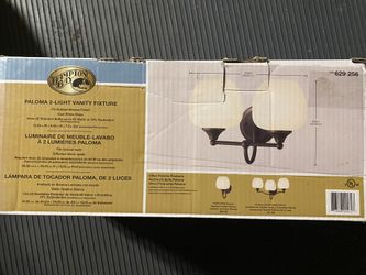 New 2 light vanity fixture sconce