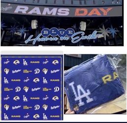 Los Angeles Dodgers/ Rams Sga Blanket 9-3-2023 🔥