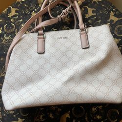 Pink And White Nine West Handbag