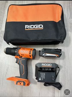 RIDGID 18V Cordless 1/2 in. Drill/Driver Kit with (1) 2.0 Ah Battery and Charger