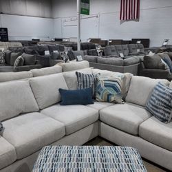 Brand New L-Shaped Sectional  Spacious  &  Stylish!