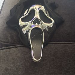 Silver ghost face mask