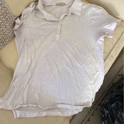 Collard White T Shirt