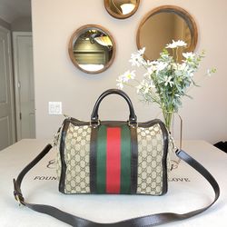 Gucci GG Logo Supreme Boston Bag Shoulder Bag