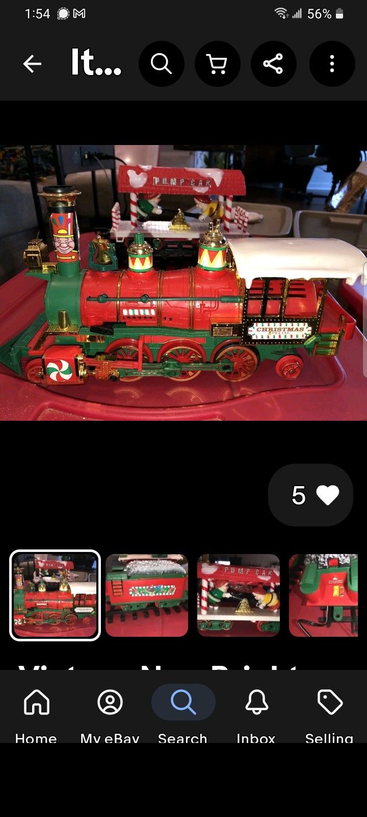 Train Set Vintage New Bright Christmas Special
