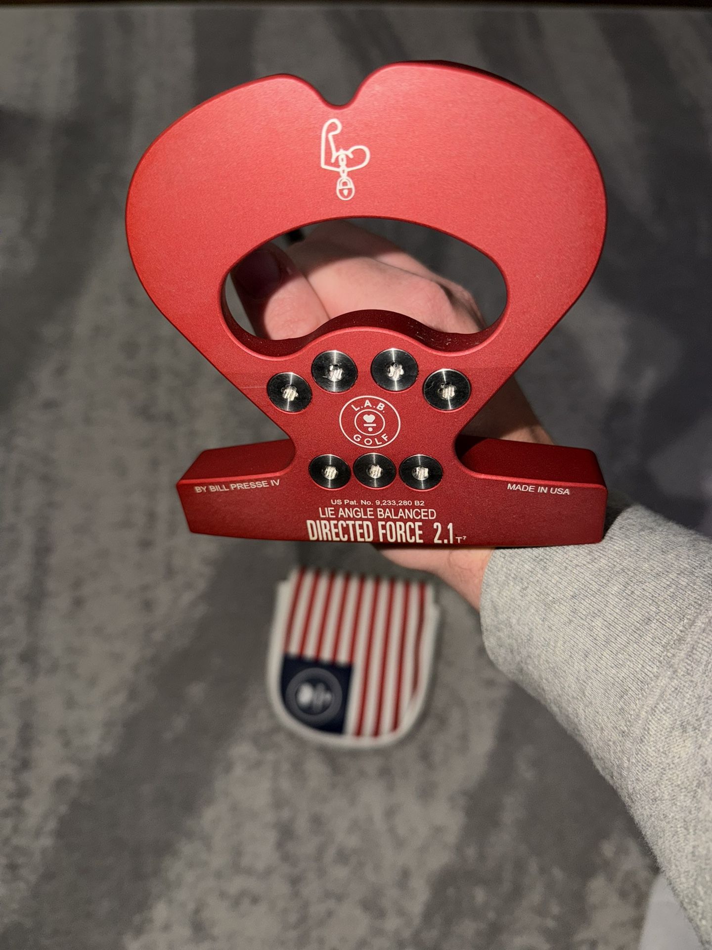 LAB DF 2.1 CUSTOM RED RH W/USA HEAD COVER