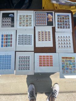 Stamp collection in frames