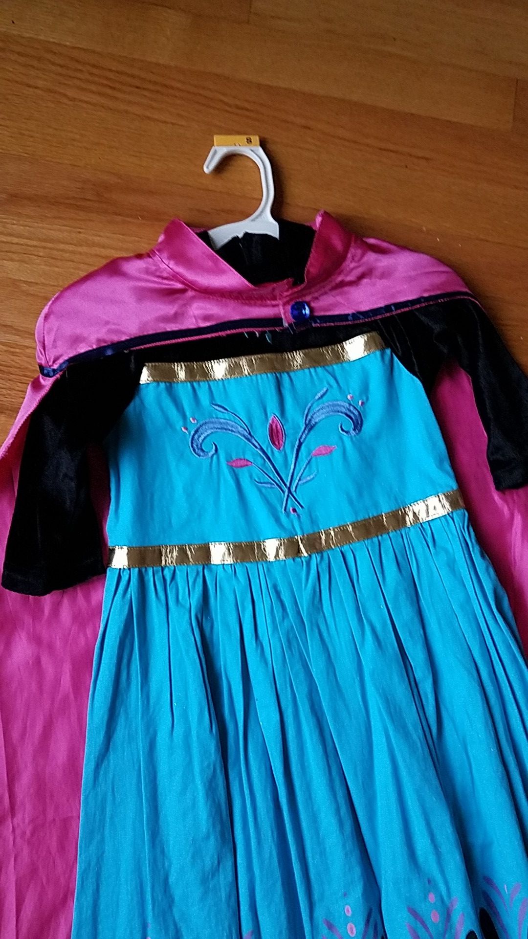 DISNEY'S FROZEN ELSA CORONATION DRESS size 4/5 & CROWN