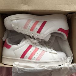 Adidas superstars “white bliss pink”