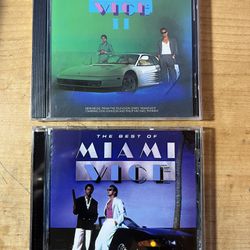 2 MIAMI VICE Original Soundtrack CD - Best Of(MINT) & II(NEW) Rare