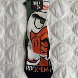 Authentic UM Hurricanes Socks NEW $20 Size 6-8.5