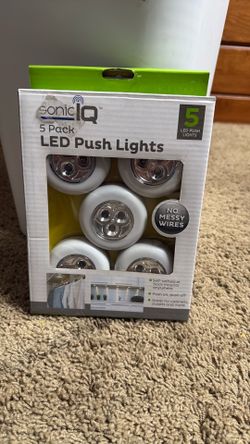 LED push lights, brand new in box