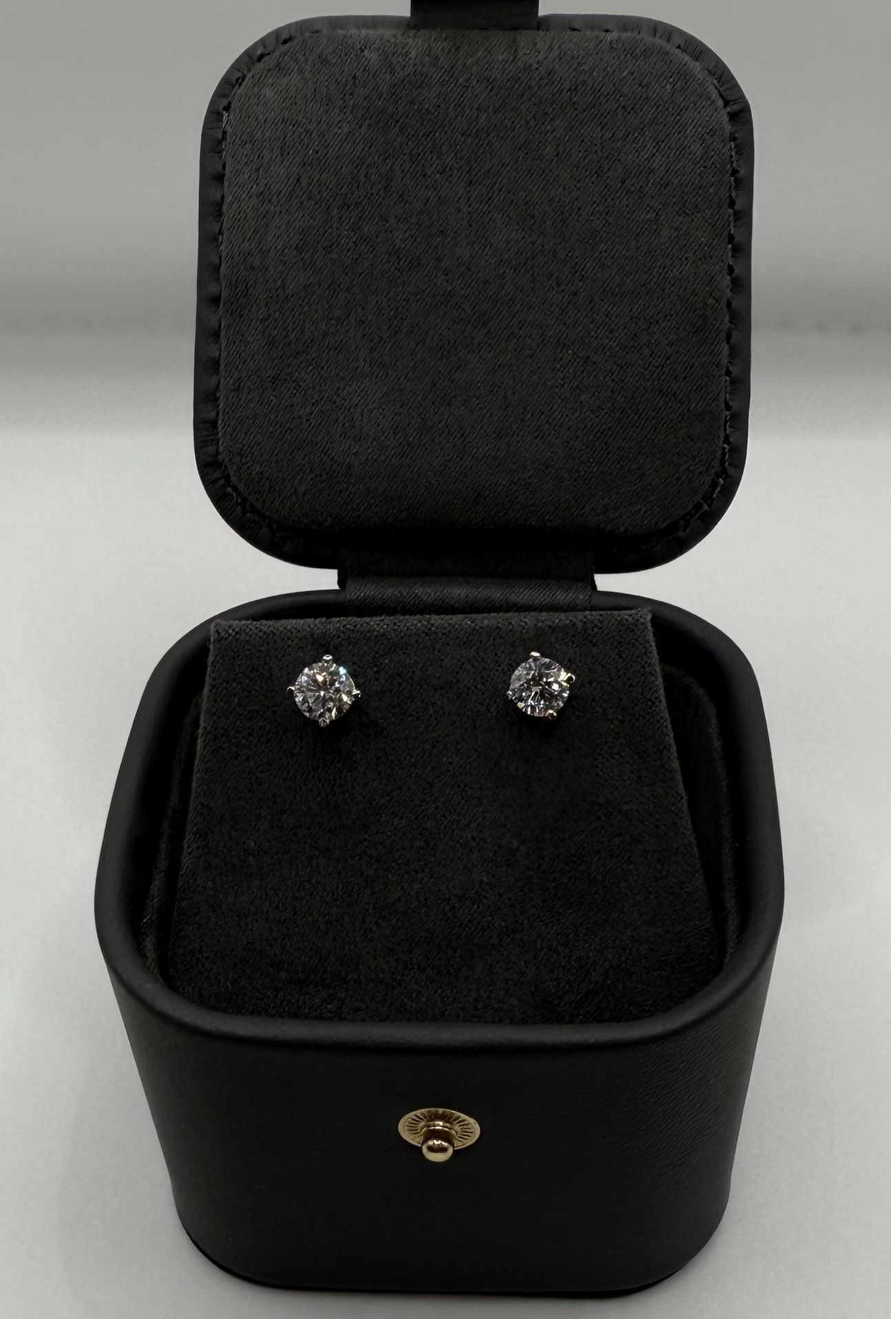 1ct White Gold Earrings 14k