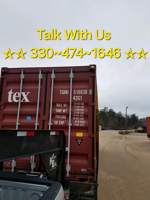 20 and 40 Ft Shipping Containers ON SALE! Conex, New And Used! GREAT WARRANTY & Payment Plans!!