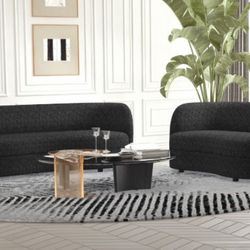 Brand New Black Modern Style Sofa & Loveseat 