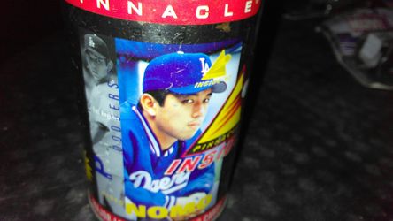 Rare Hideo Nomo Rookie cards in can never been opened some cards could be 30.00 or more