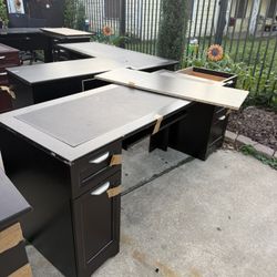 Used Office Desk And Office Chairs 