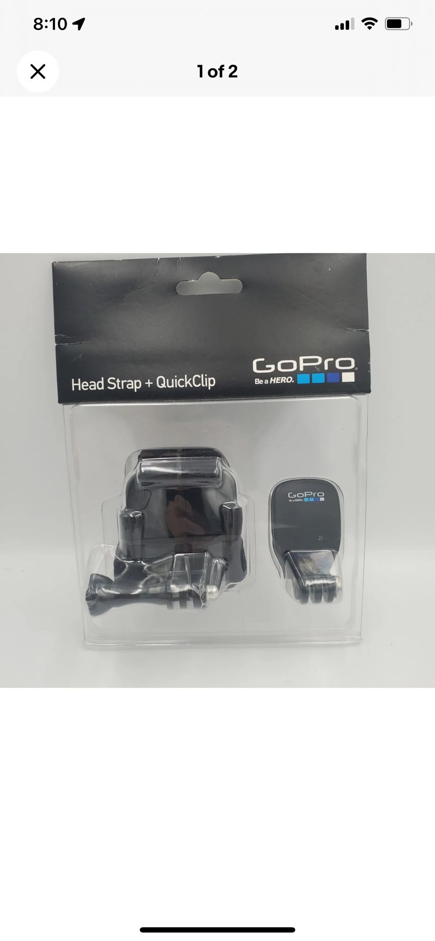 Gopro, Head Strap And Quick Clip