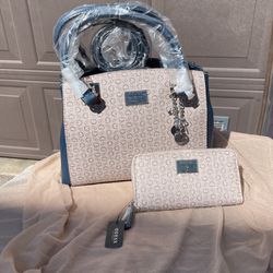 Guess purse and wallet set