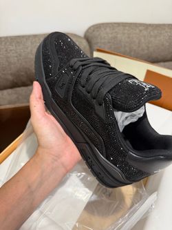 Louis Vuitton LV Trainer Crystal Sneakers Black
